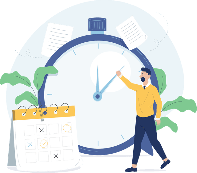Workflow and turnaround illustration